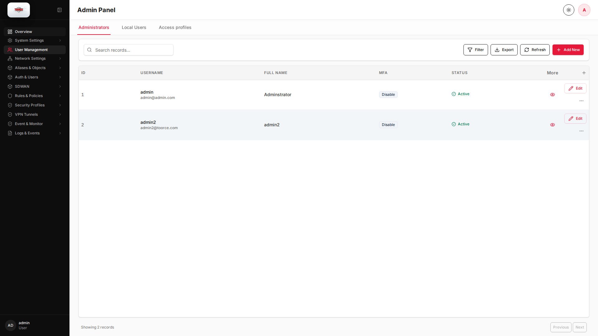 Local Users/Groups