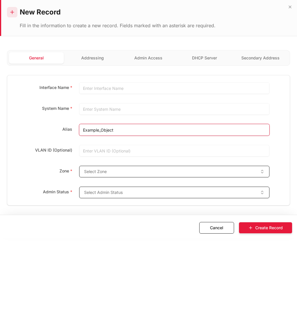 LAN interface configuration