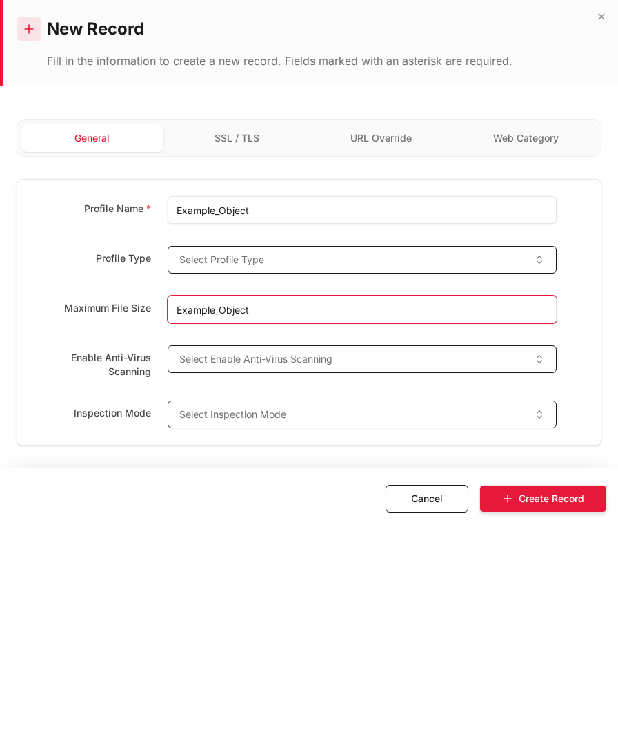 Add form — filled