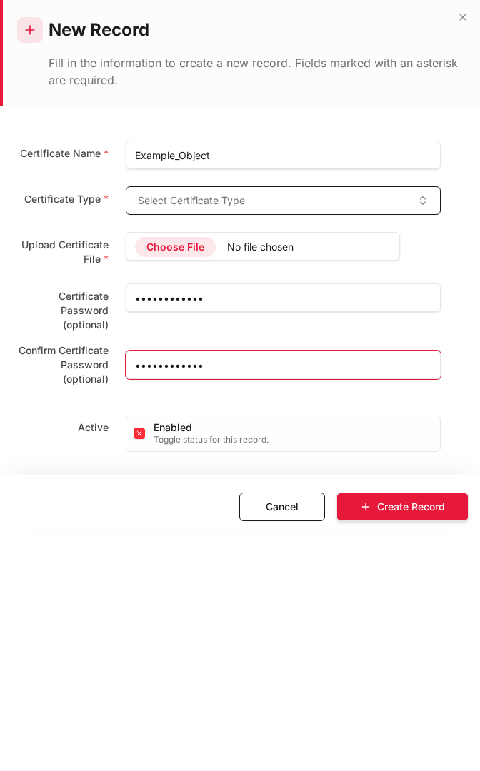 Add form — filled
