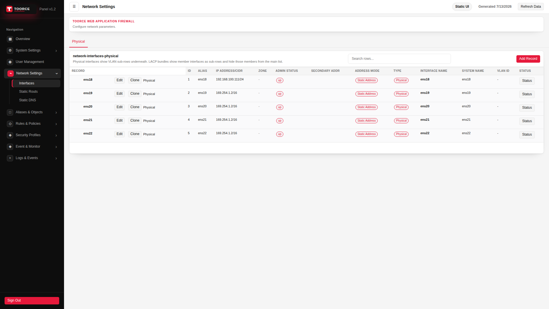 List view