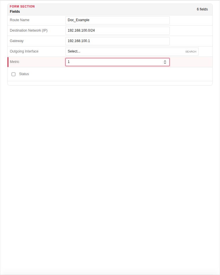 Add form — filled