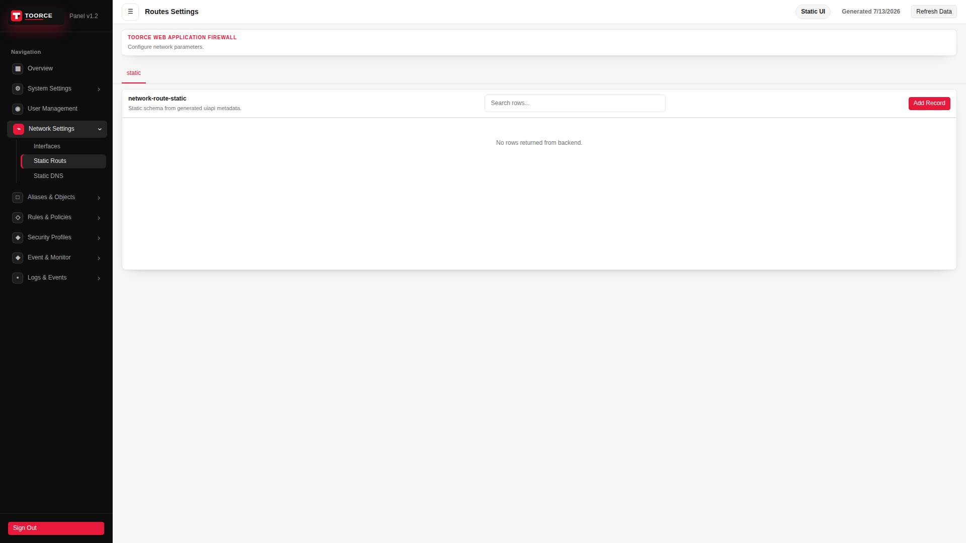 List view