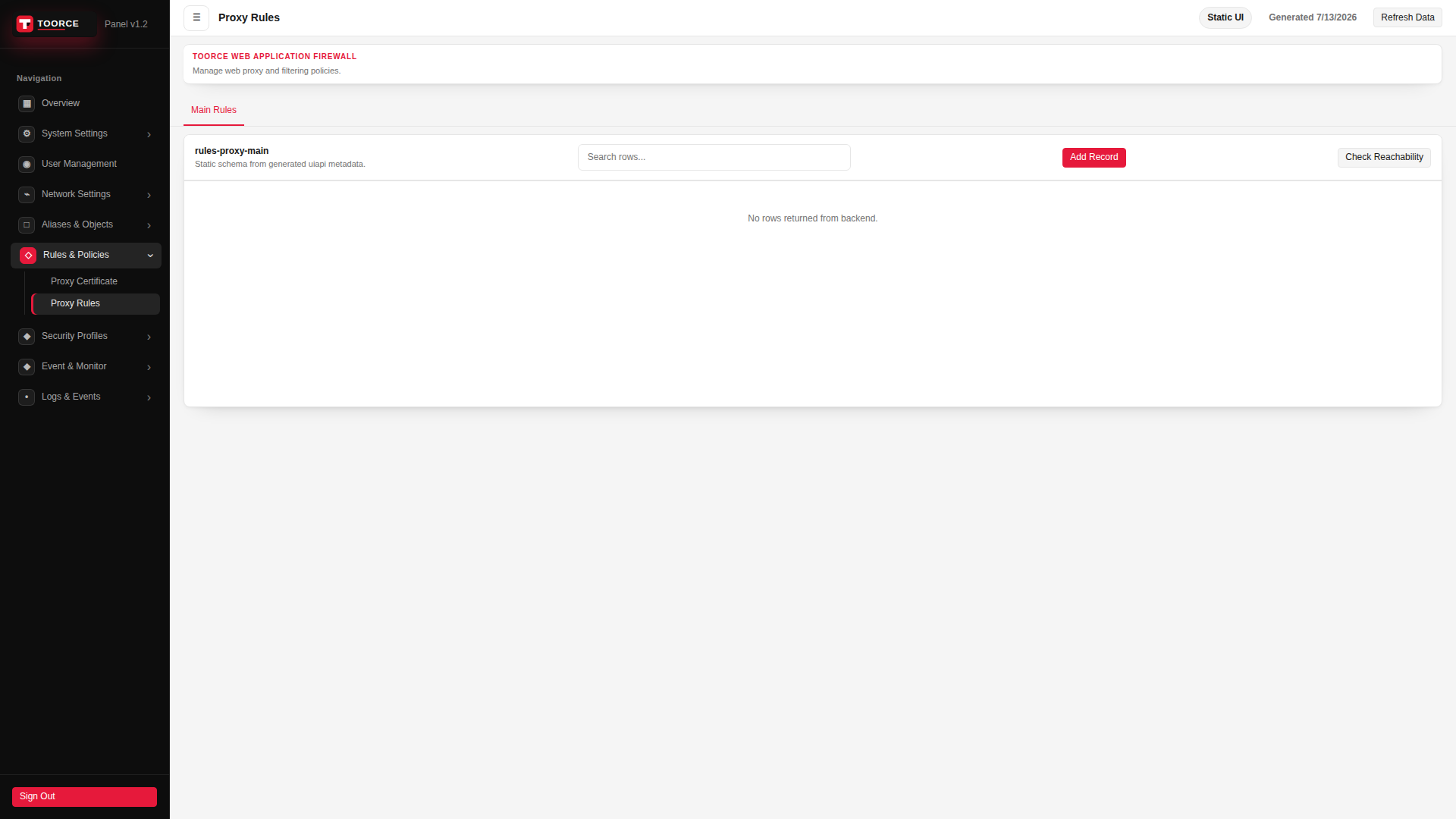 List view